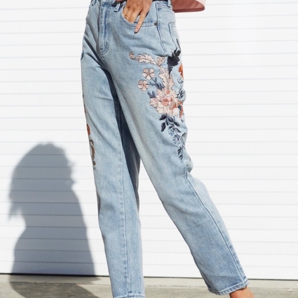 MINKPINK Wild Flower Scando Jeans - Picture 3 of 5